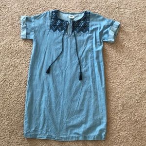 Old Navy Short Sleeve Denim colored dress